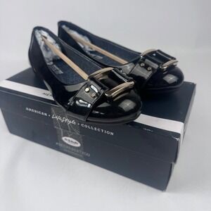 NEW Dr Scholls Women's 9 Frankie Black Flats with Box